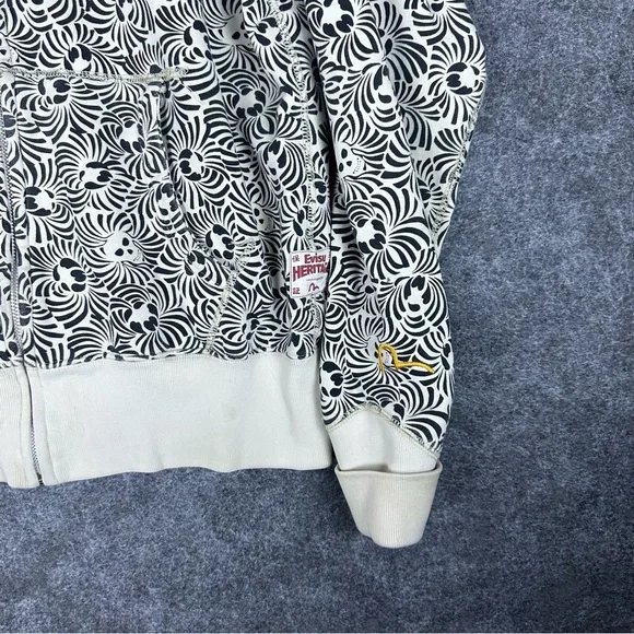 RARE Evisu Y2K 90’s Skulls Skeletons Zip Up Skater Hoodie Men’s Size 2XL